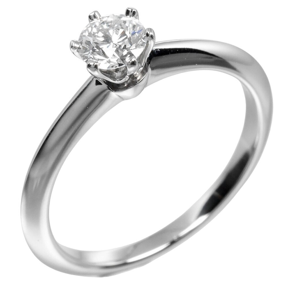 TIFFANY Silver Diamond 2C Ring
